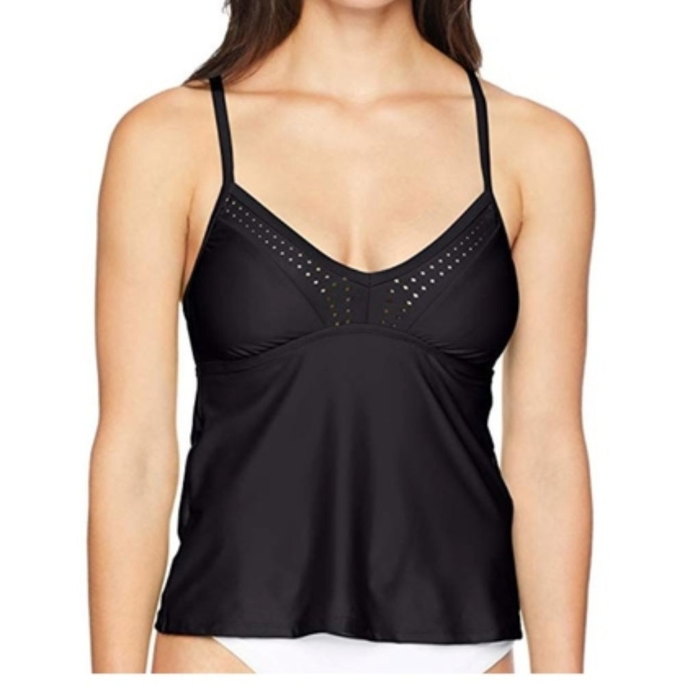 Swimwear Laser Cut Tankini Top